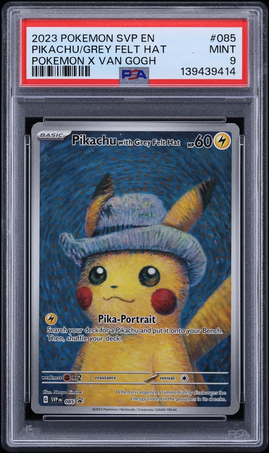 Pikachu/grey Felt Hat