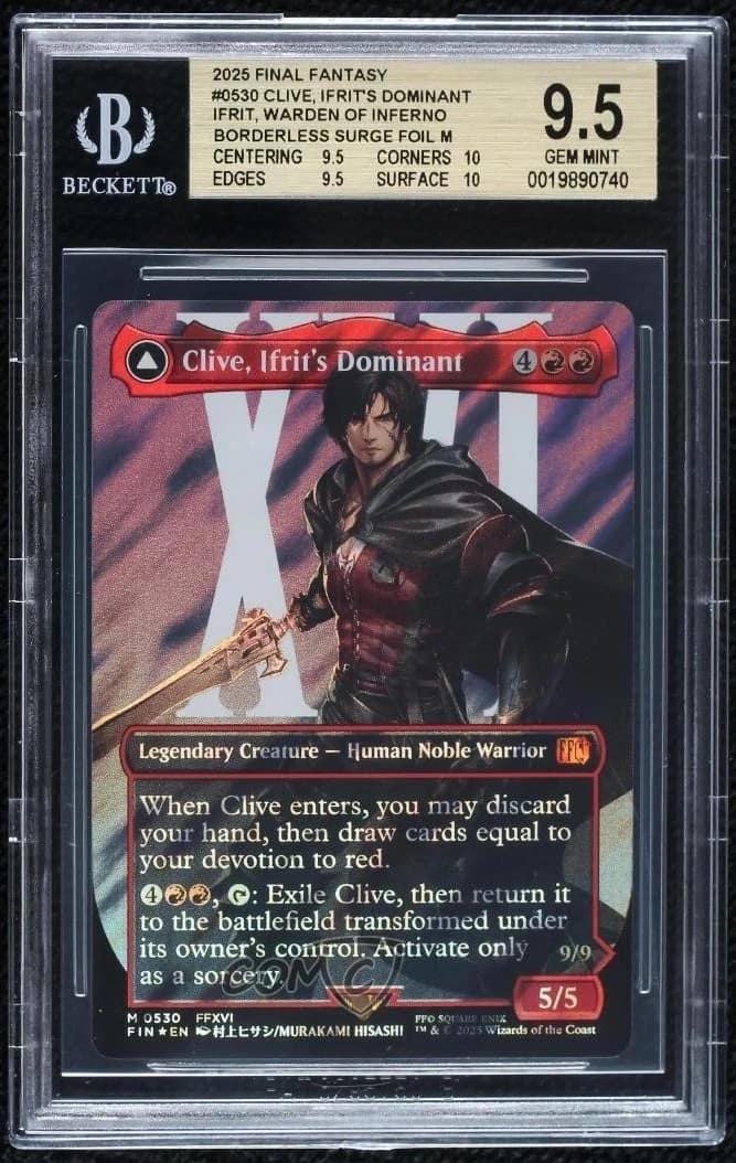 Clive, Ifrit'S Dominant // Ifrit, Warden Of Inferno Borderless Surge Foil M
