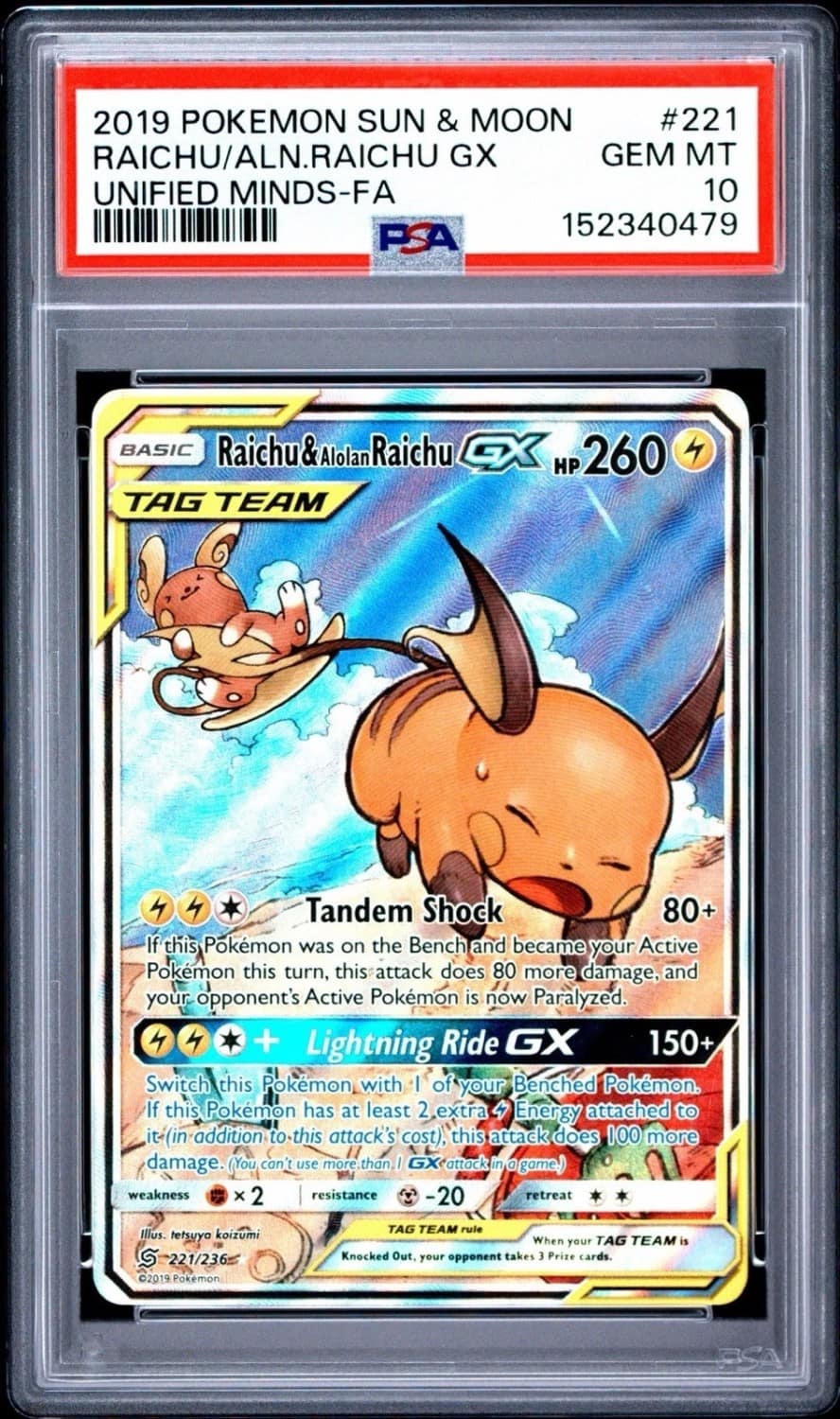 Raichu & Alolan Raichu Gx