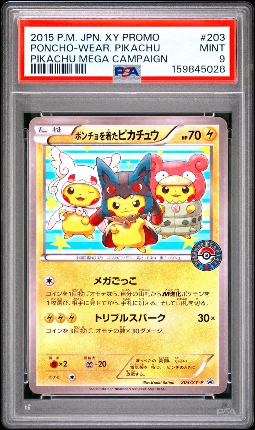 Poncho-Wear Pikachu