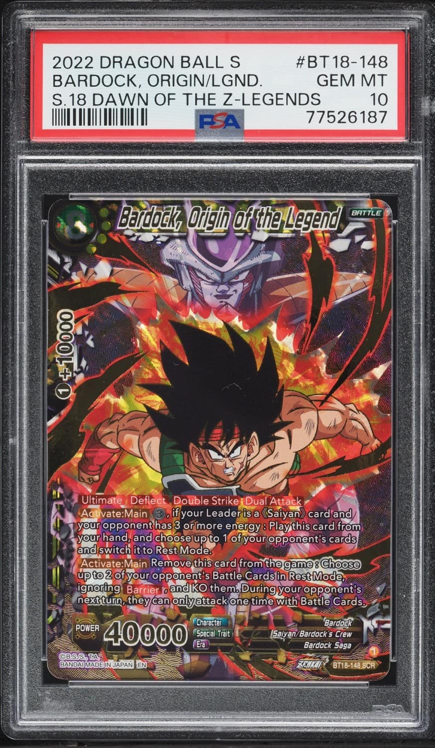 Bardock, Origin/lgnd