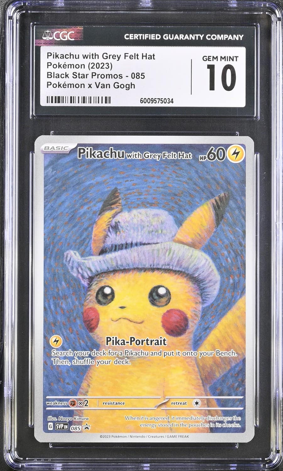 Pikachu/grey Felt Hat