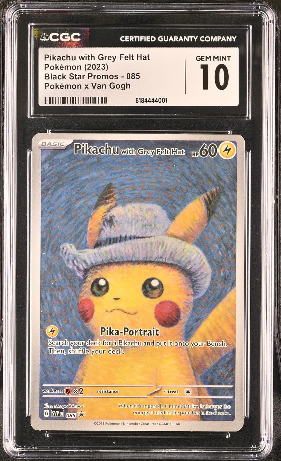Pikachu/grey Felt Hat