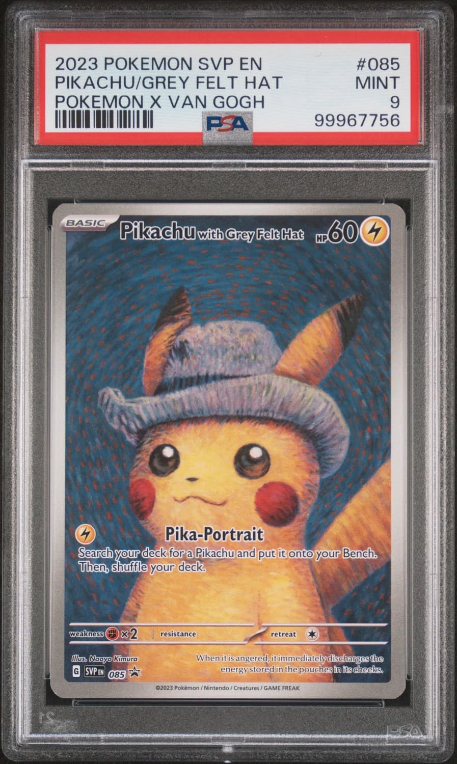 Pikachu/grey Felt Hat