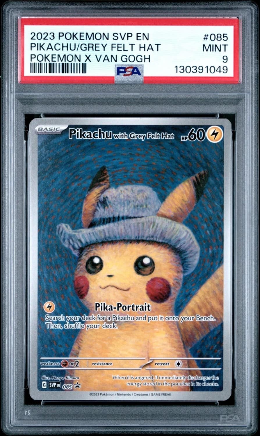 Pikachu/grey Felt Hat
