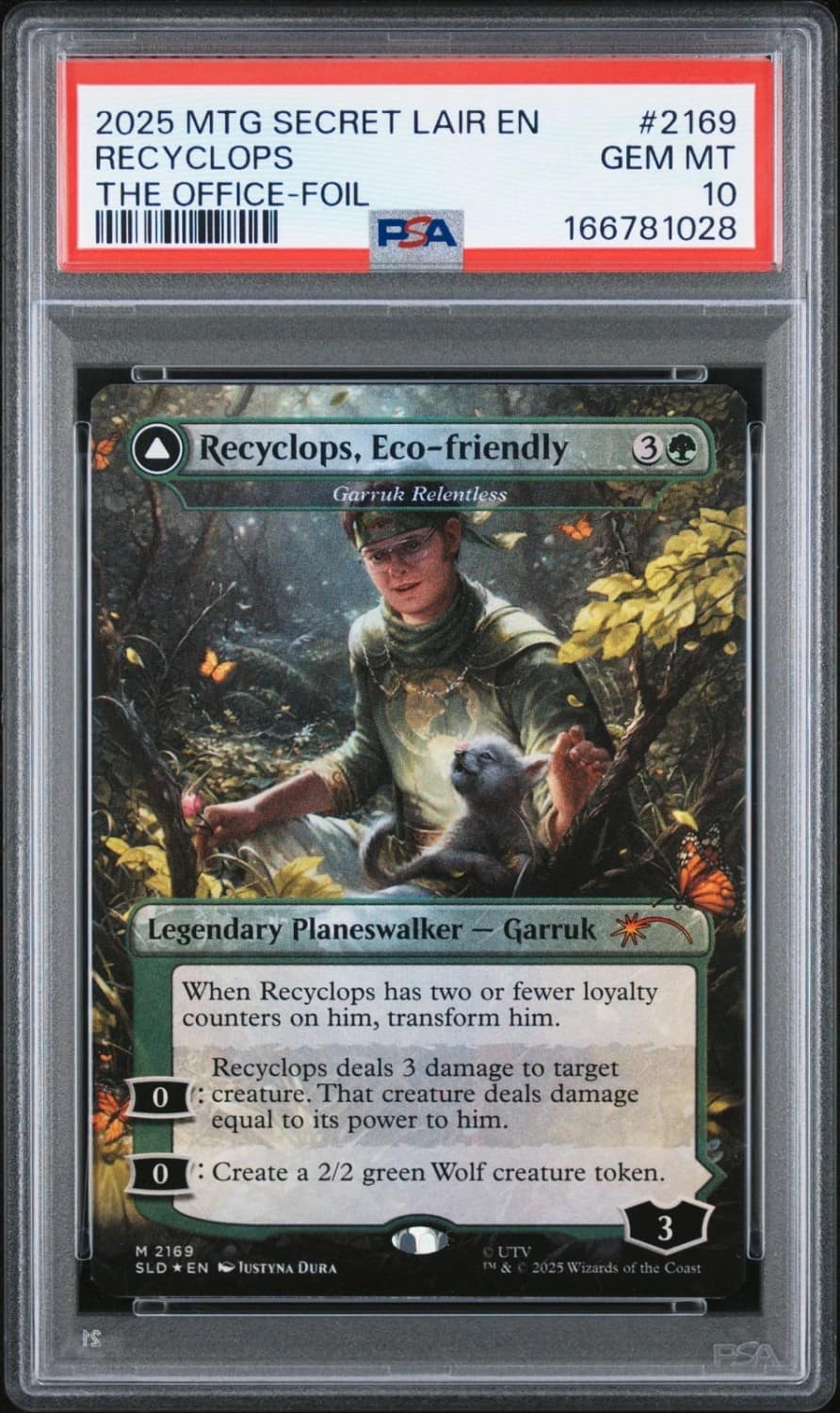 Recyclops, Eco-Friendly (garruk Relentless) // Recyclops, Nature'S Vengeance (garruk, The Veil-Cursed) M