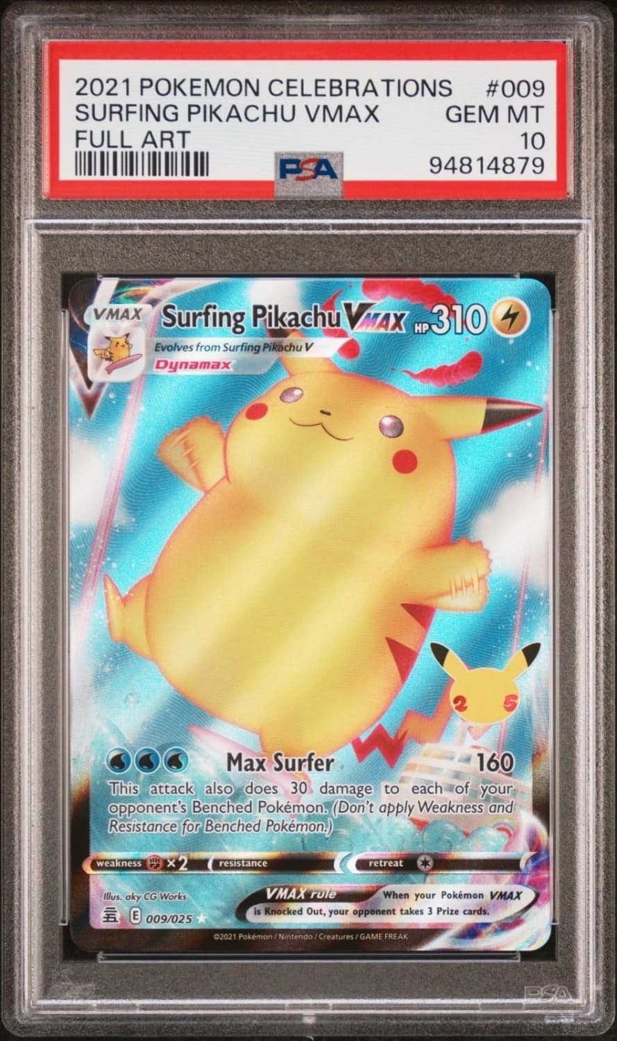 Surfing Pikachu Vmax