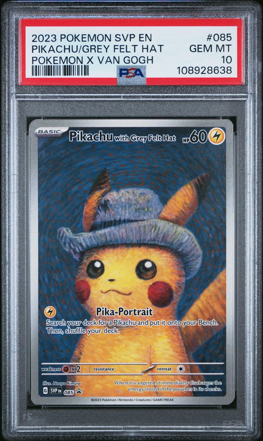 Pikachu/grey Felt Hat
