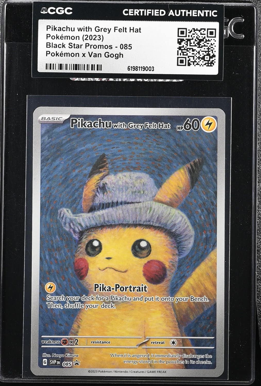 Pikachu/grey Felt Hat