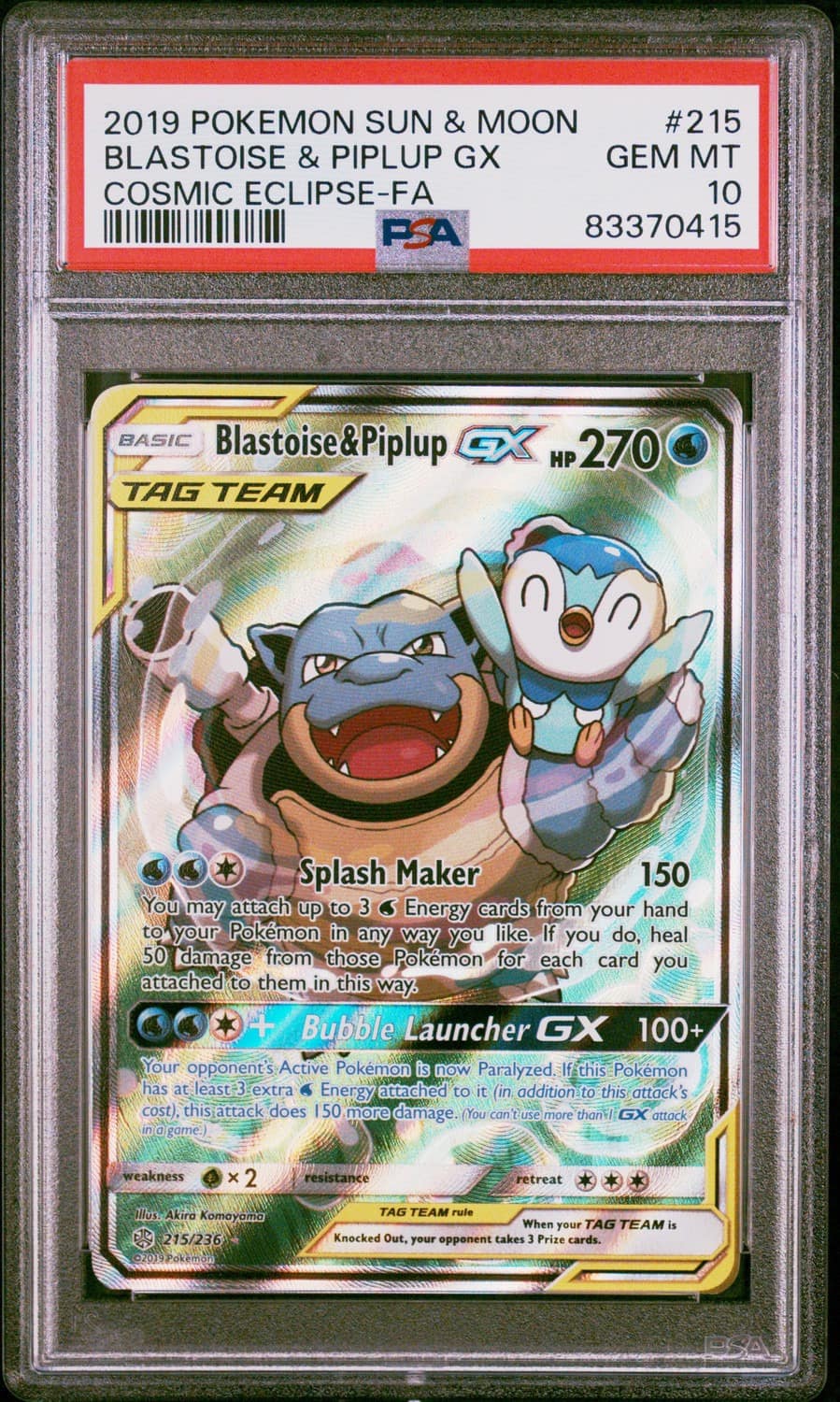 Blastoise & Piplup Gx