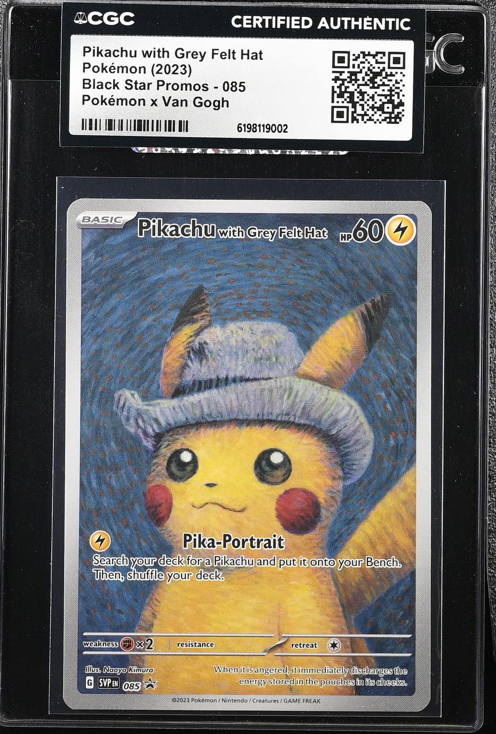 Pikachu/grey Felt Hat