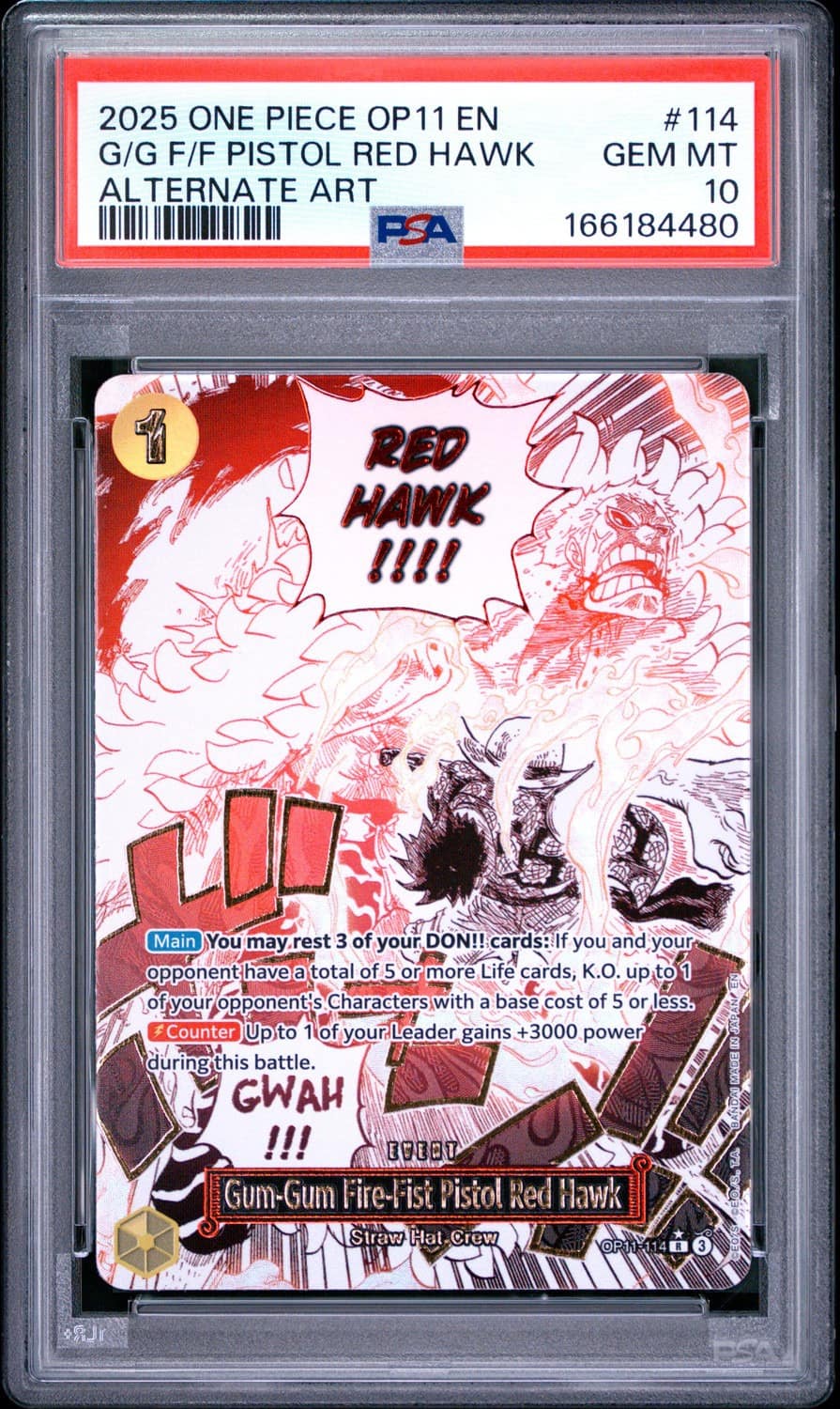 Gum-Gum Fire-Fist Pistol Red Hawk