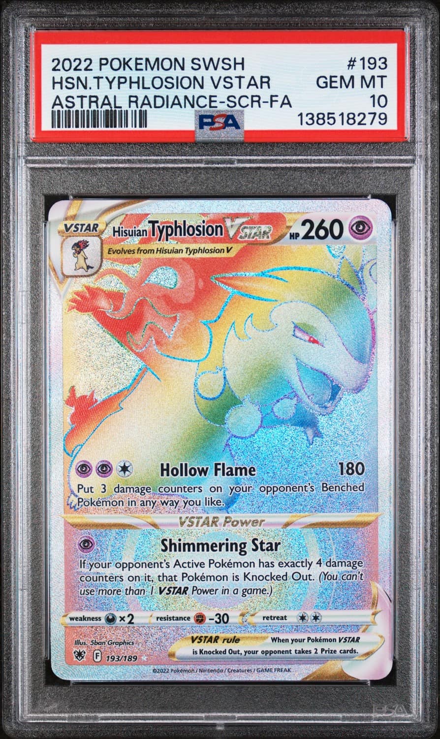 Hisuian Typhlosion Vstar