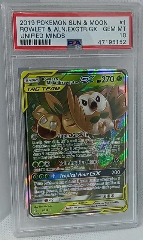 Rowlet & Alolan Exeggutor Gx
