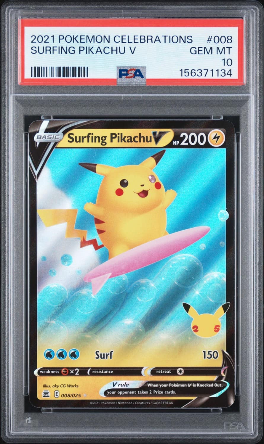 Surfing Pikachu V