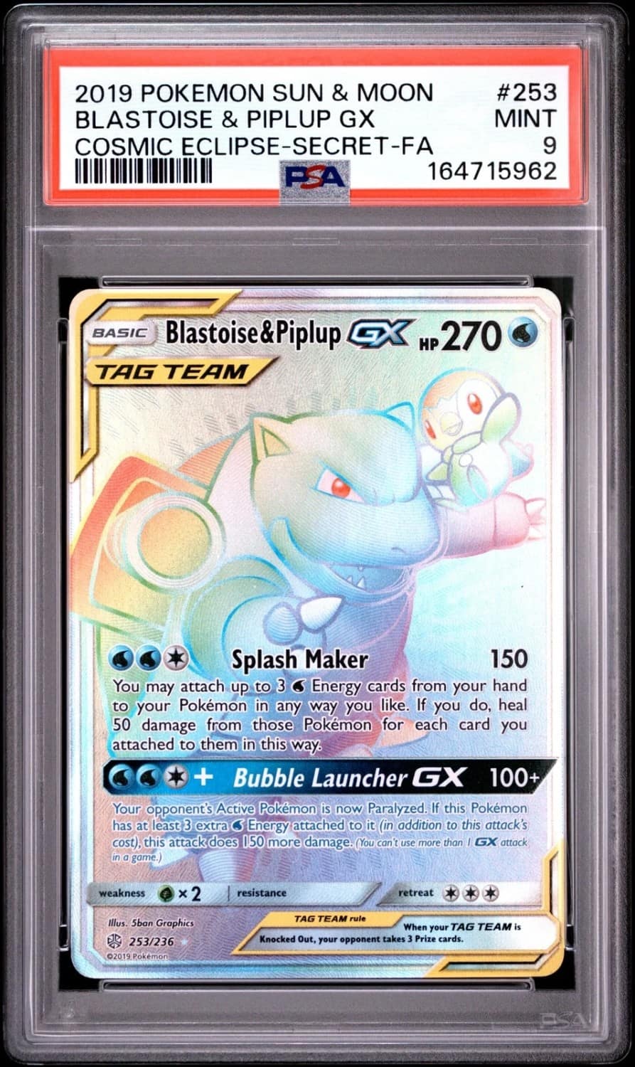 Blastoise & Piplup Gx