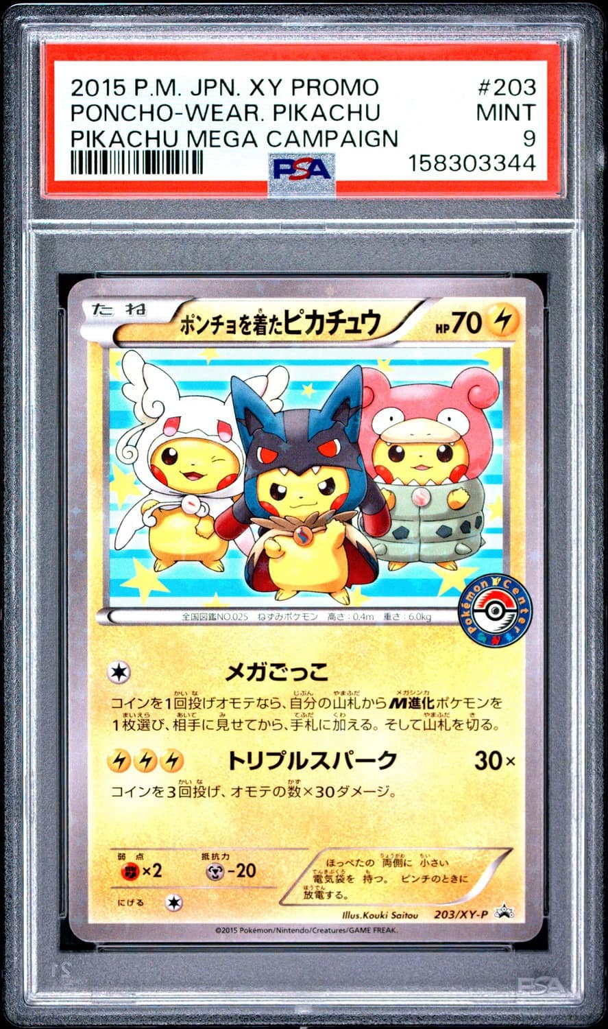 Poncho-Wear Pikachu