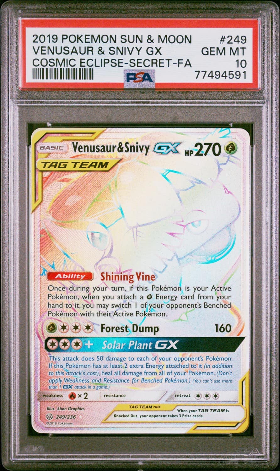 Venusaur & Snivy Gx
