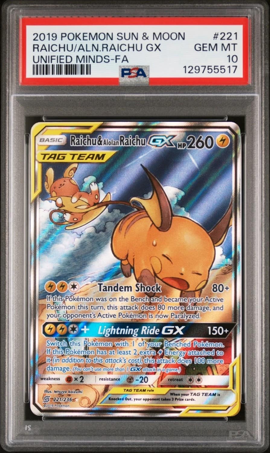 Raichu & Alolan Raichu Gx