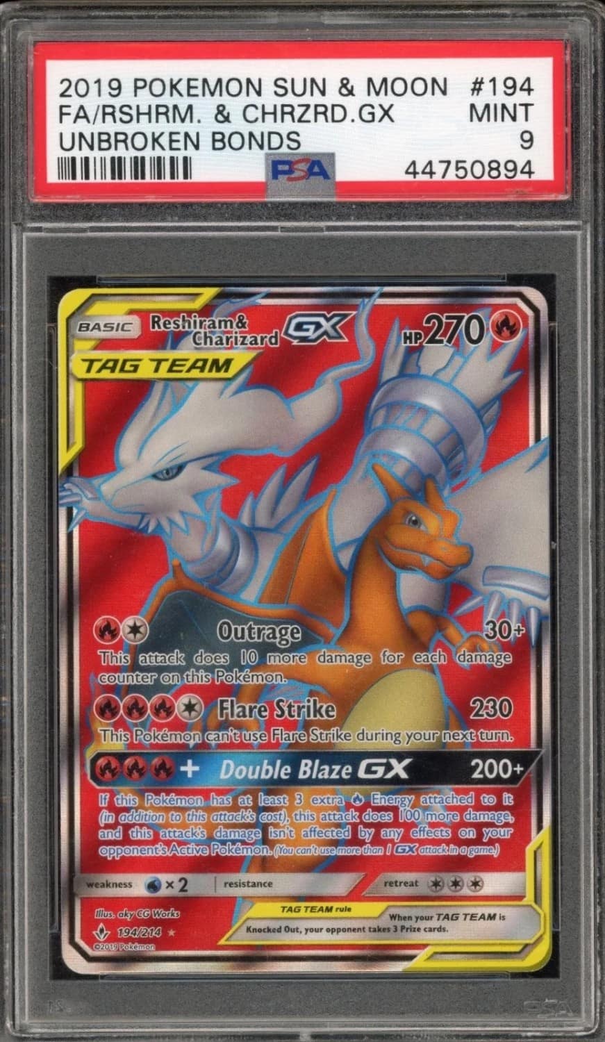 Reshiram & Charizard Gx