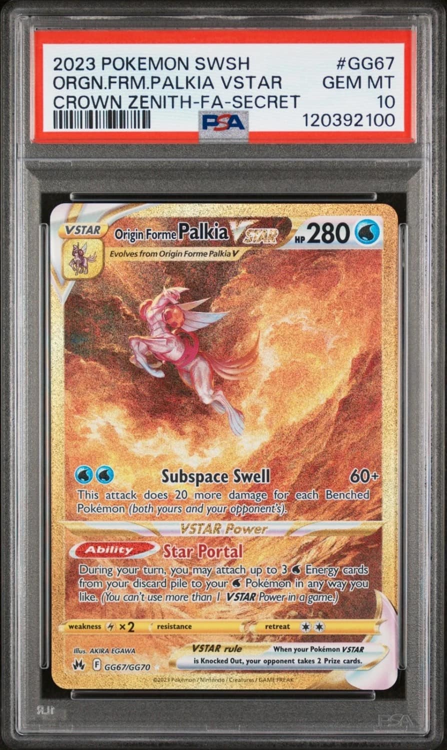 Origin Forme Palkia Vstar