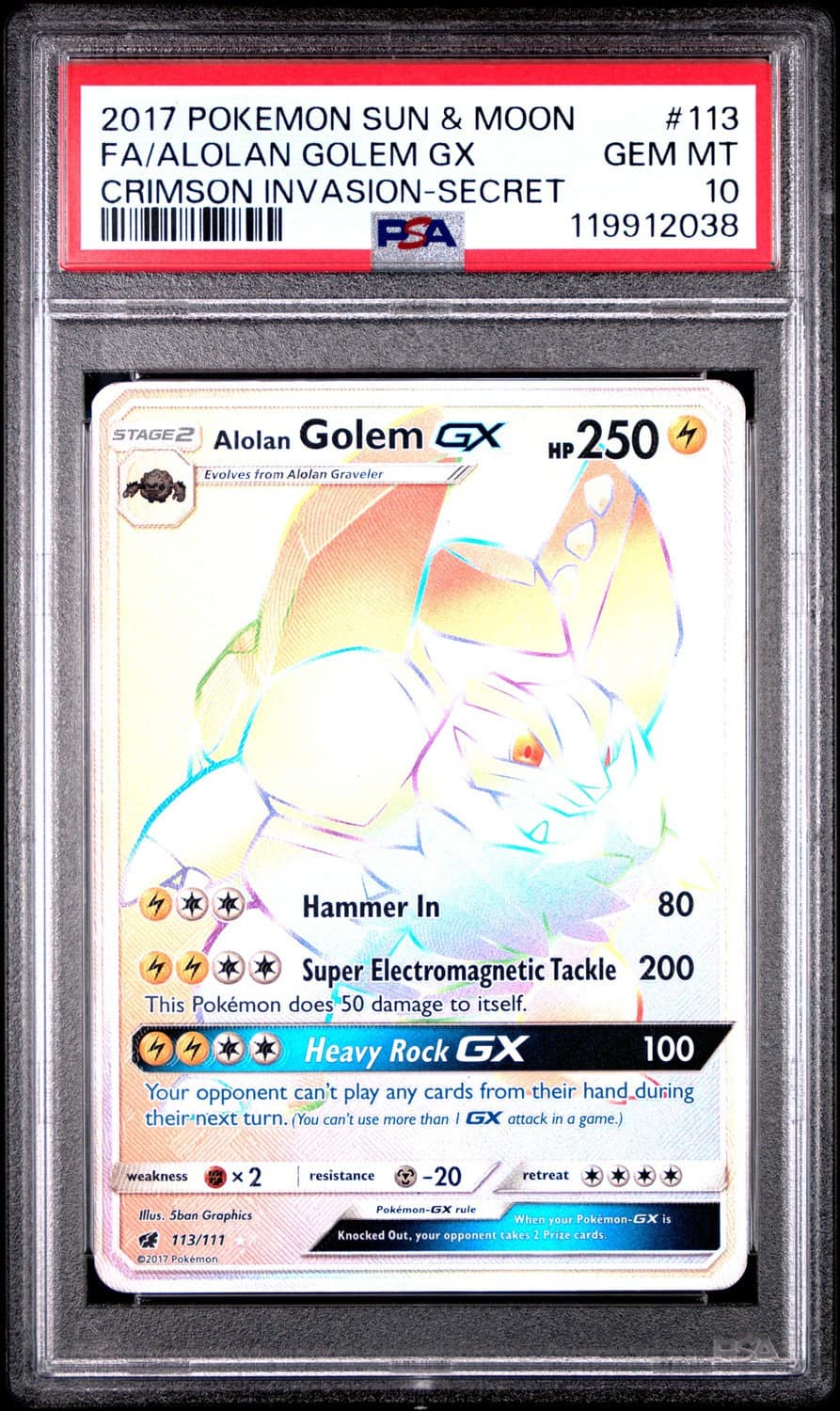 Alolan Golem Gx