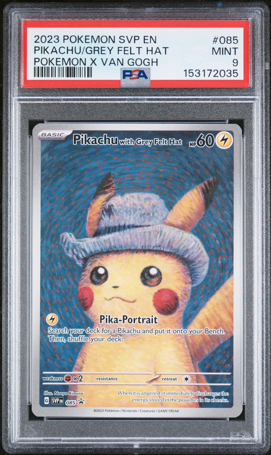 Pikachu/grey Felt Hat