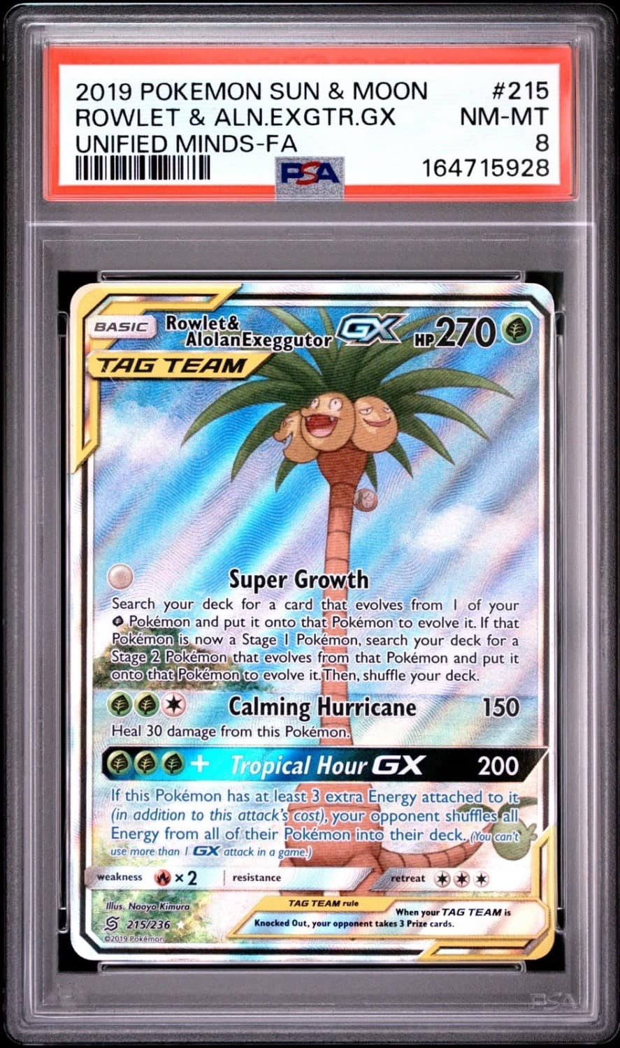 Rowlet & Alolan Exeggutor Gx
