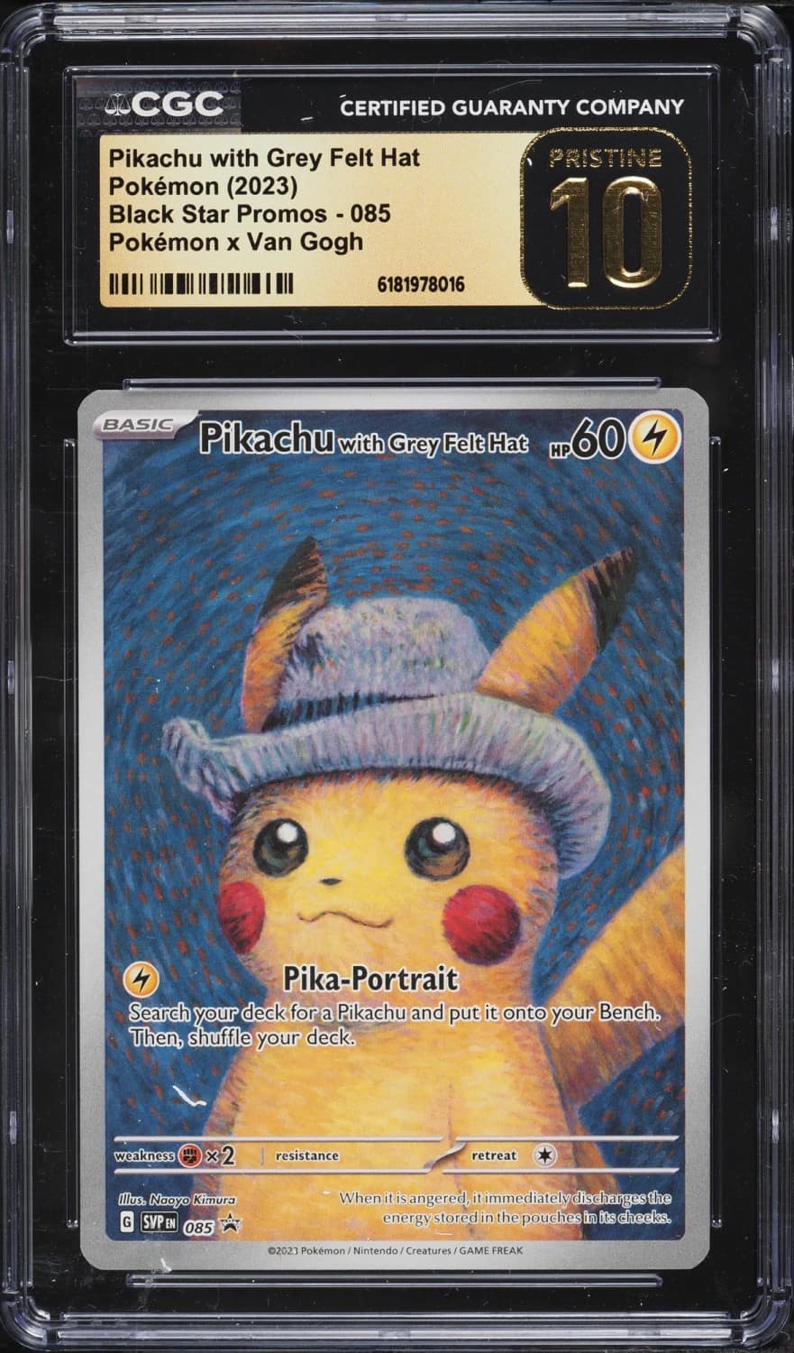 Pikachu/grey Felt Hat