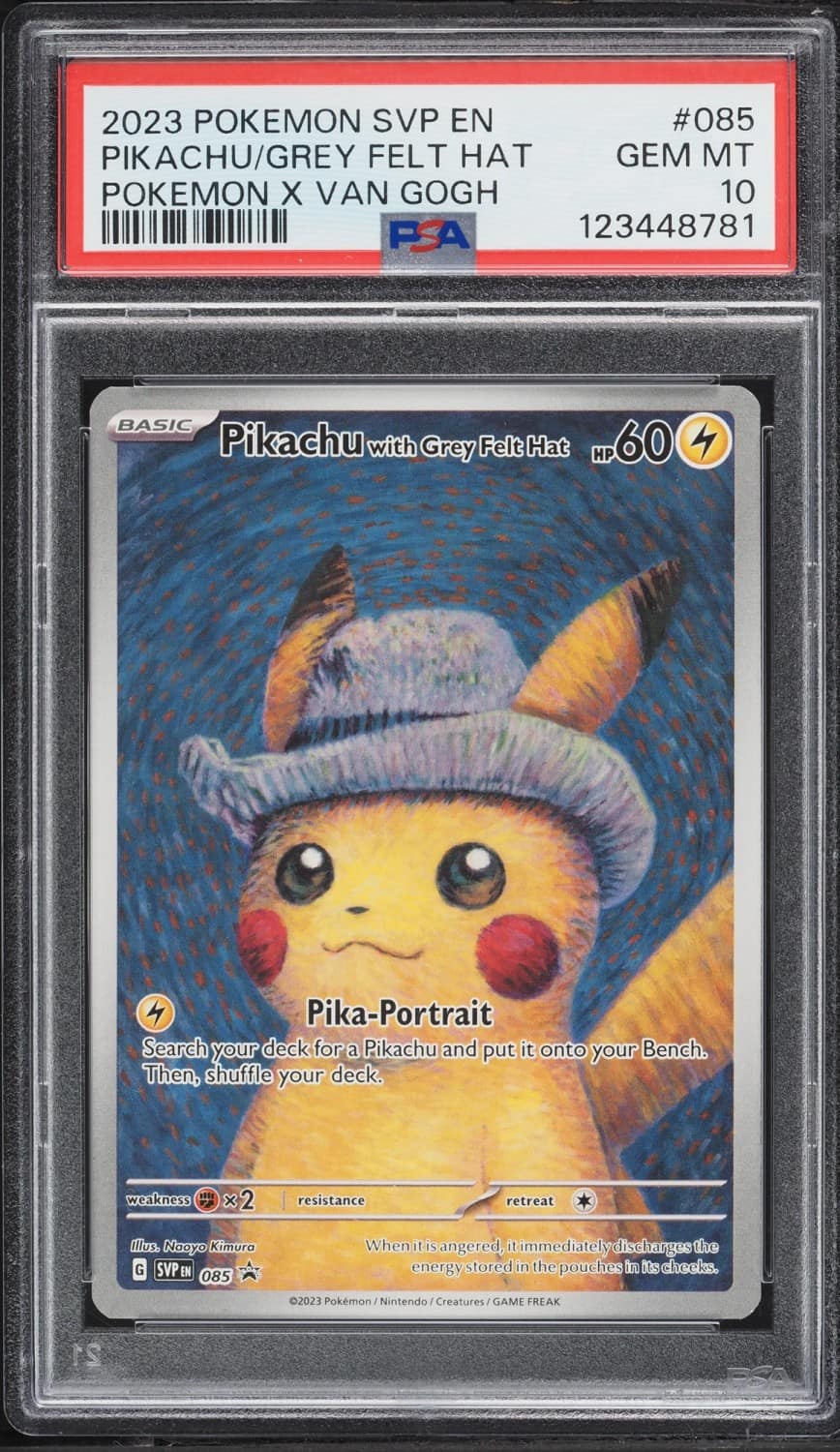Pikachu/grey Felt Hat