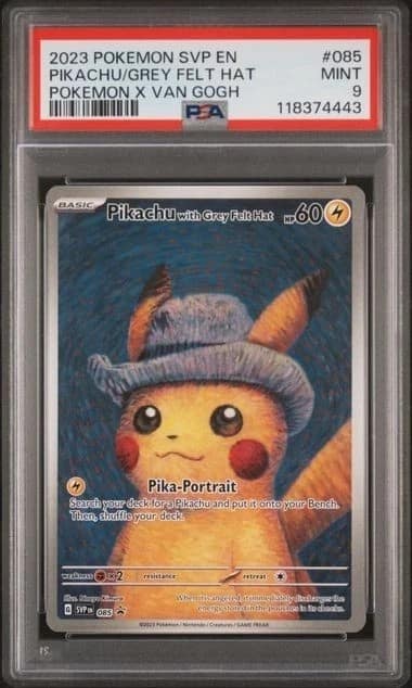 Pikachu/grey Felt Hat