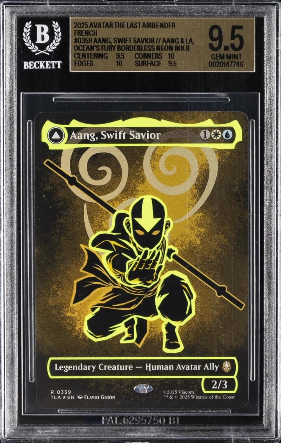 Aang, Swift Savior // Aang And La, Ocean'S Fury Borderless Neon Ink R