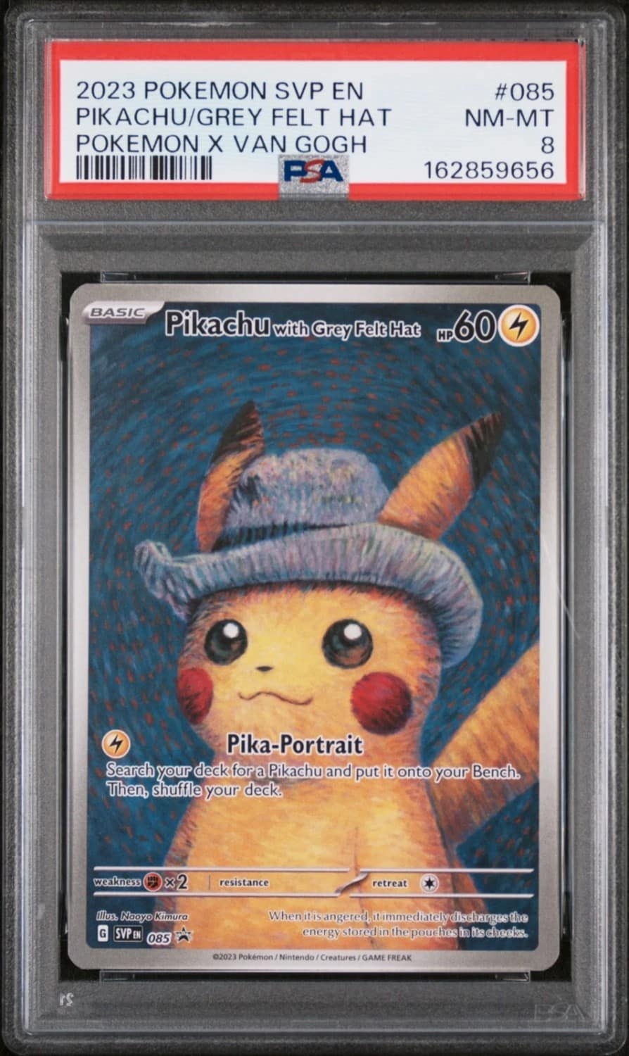 Pikachu/grey Felt Hat