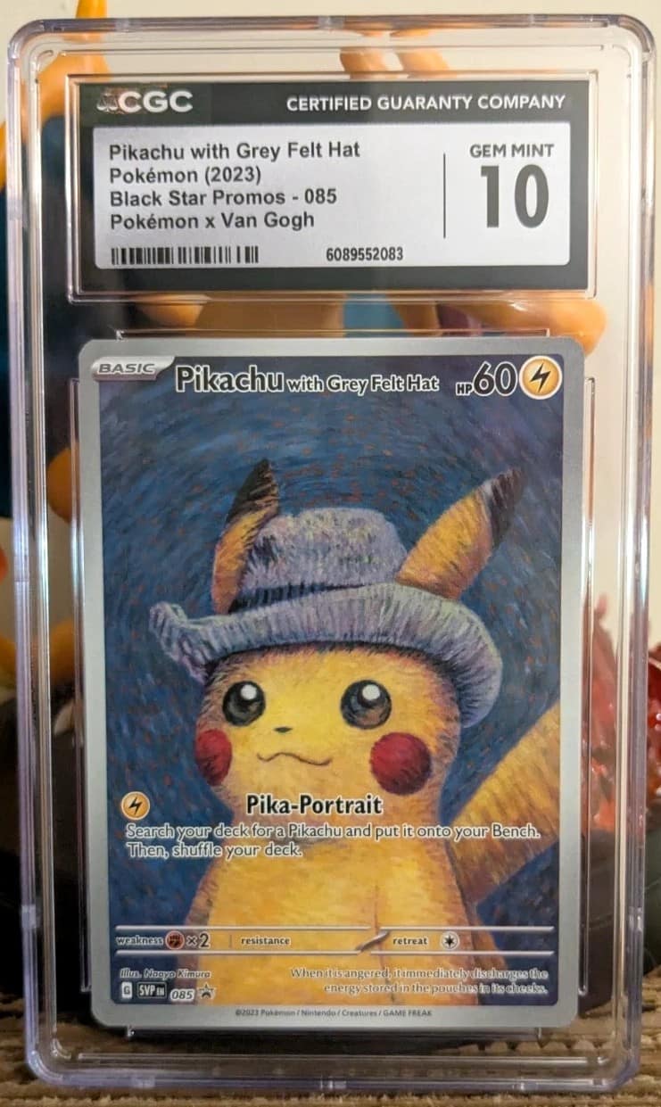 Pikachu/grey Felt Hat
