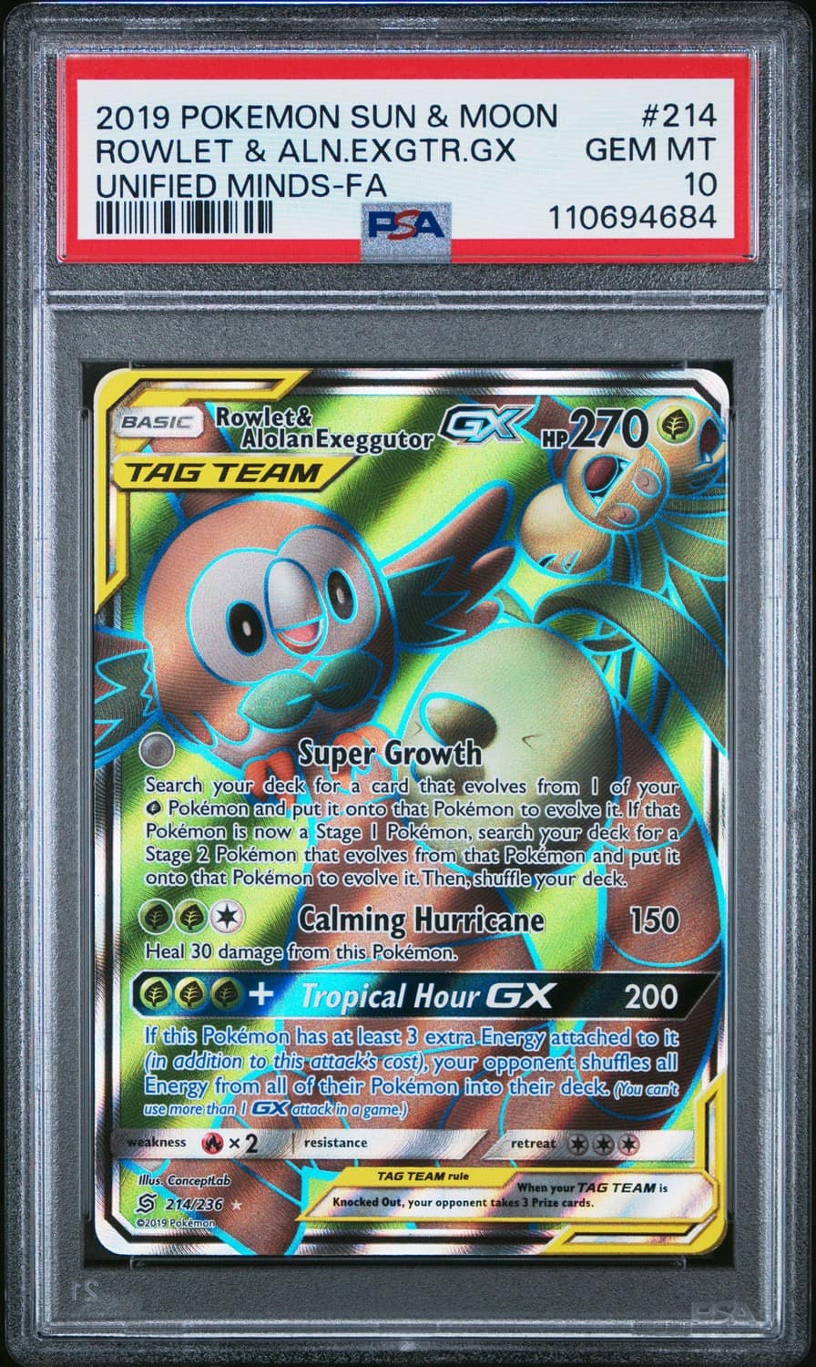 Rowlet & Alolan Exeggutor Gx