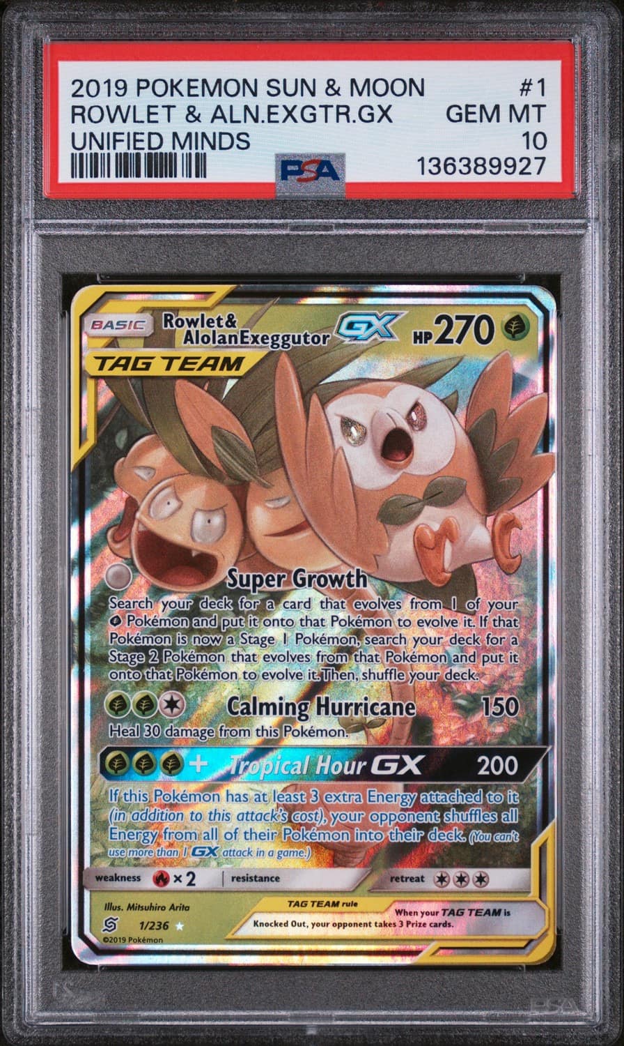 Rowlet & Alolan Exeggutor Gx