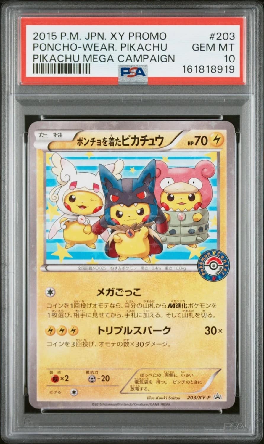 Poncho-Wear Pikachu
