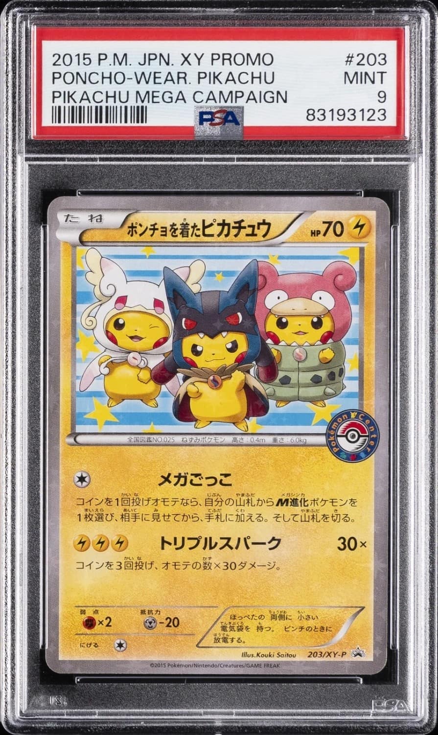 Poncho-Wear Pikachu