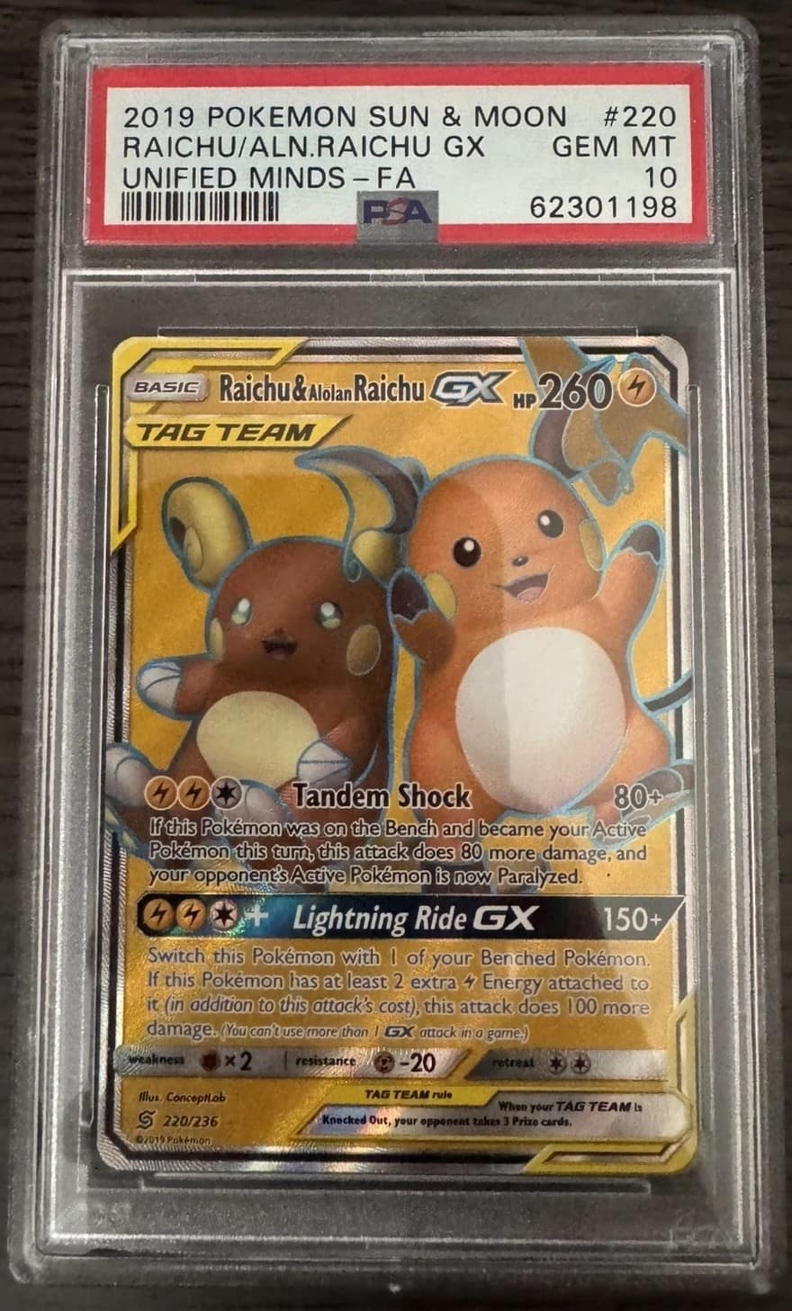 Raichu & Alolan Raichu Gx