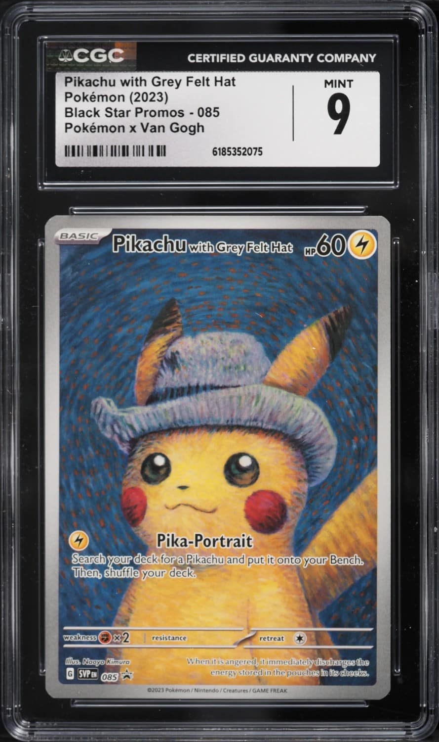 Pikachu/grey Felt Hat