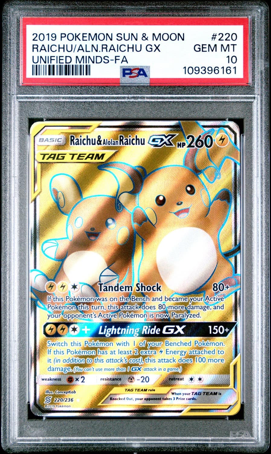 Raichu & Alolan Raichu Gx