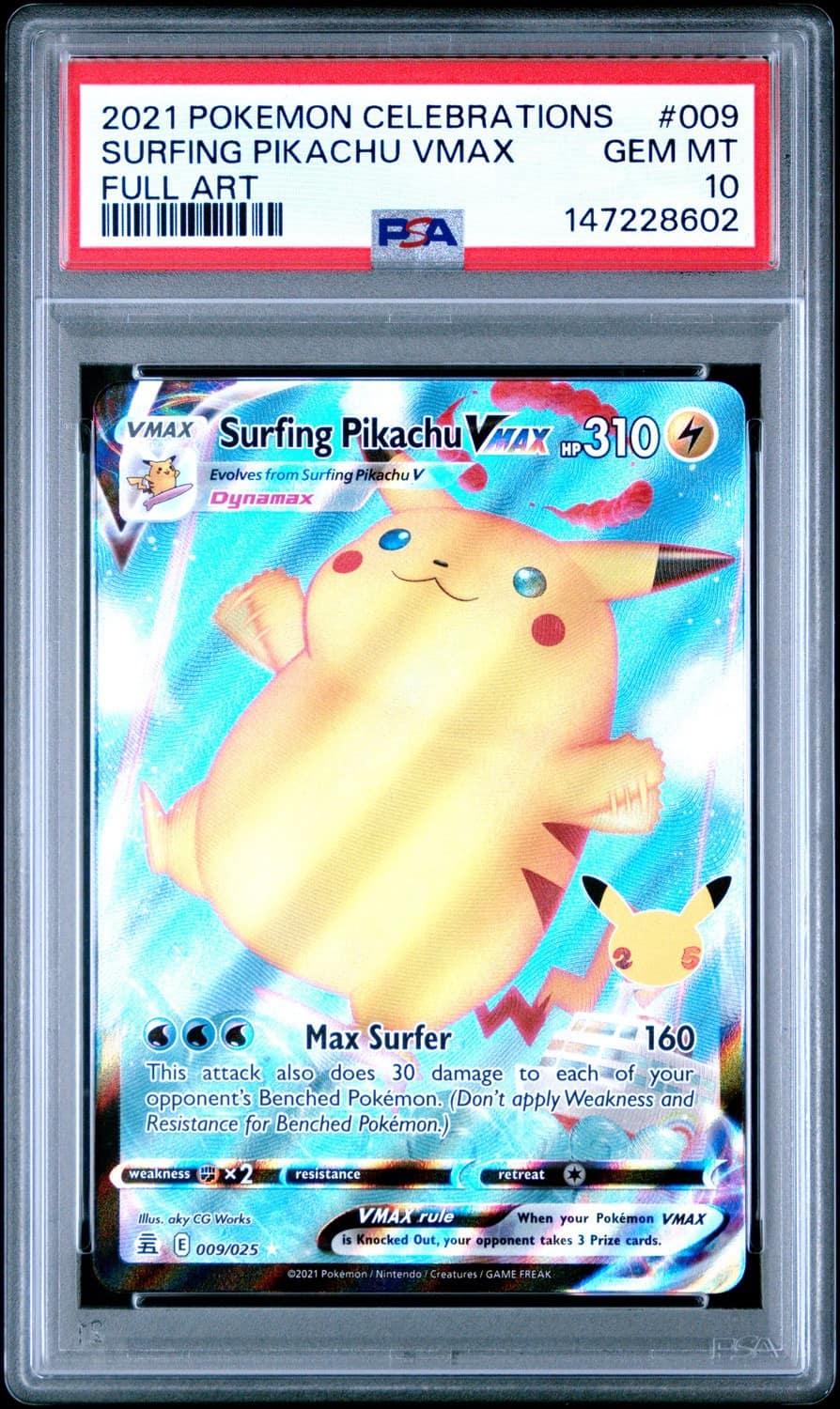 Surfing Pikachu Vmax