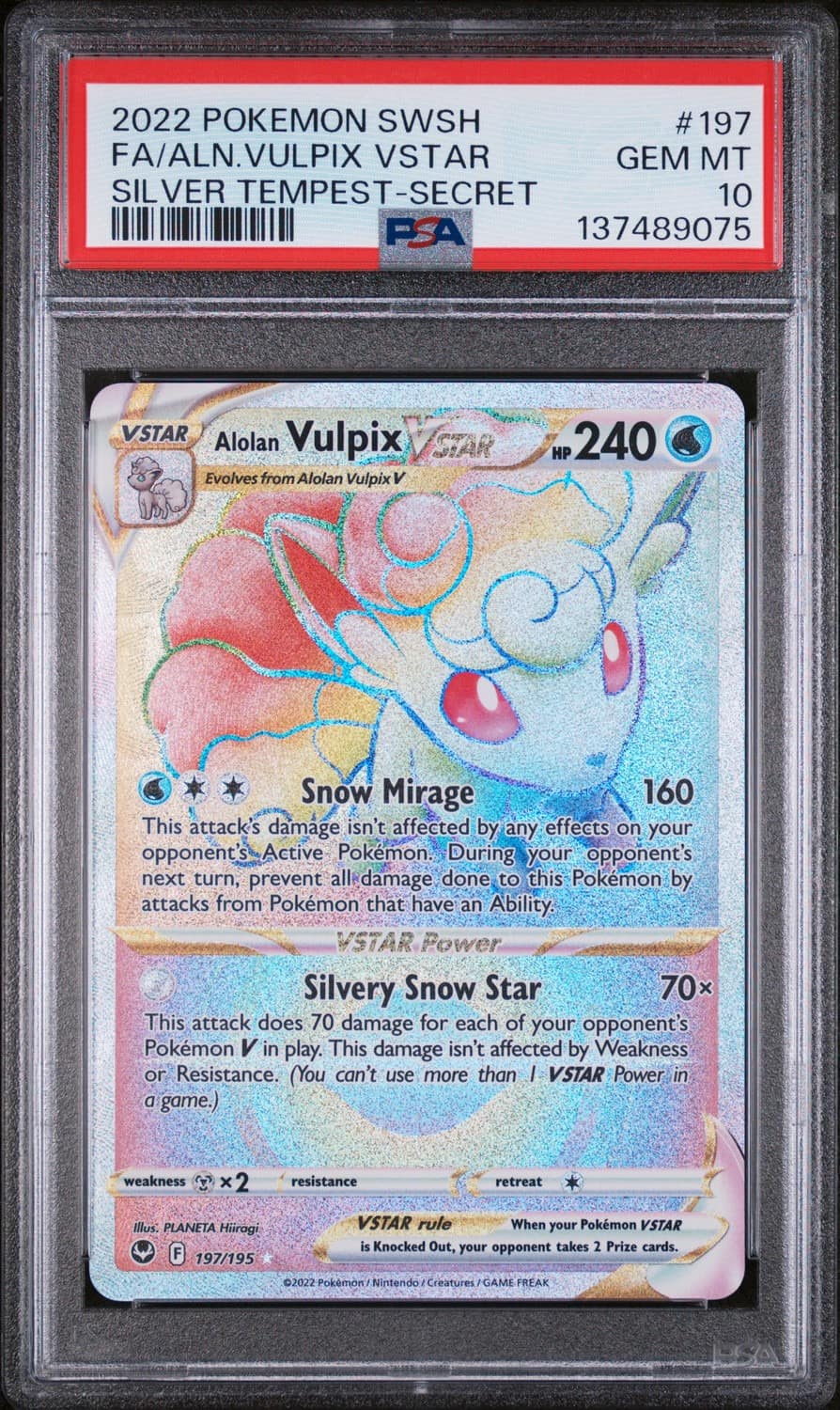 Alolan Vulpix Vstar