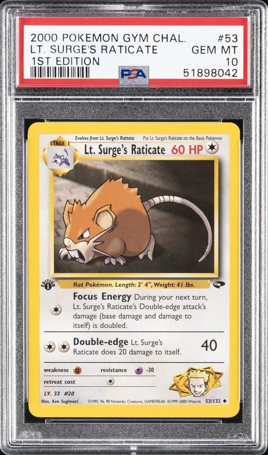 Lt. Surge'S Raticate