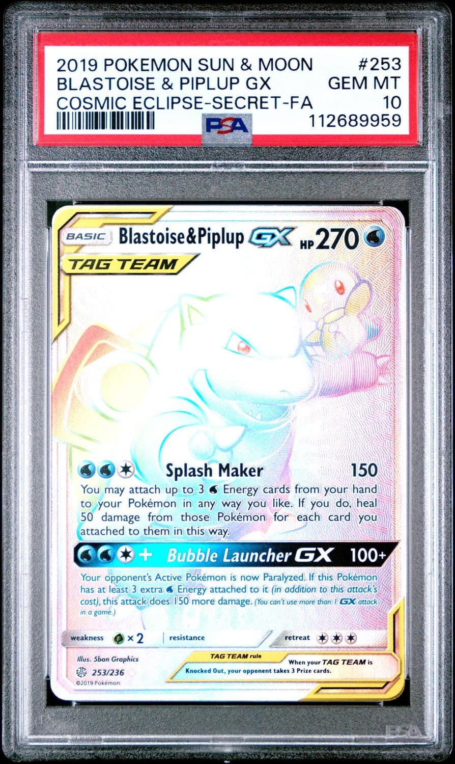 Blastoise & Piplup Gx
