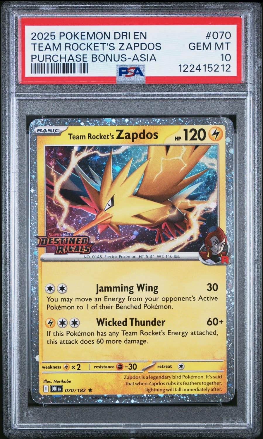 Team Rocket'S Zapdos