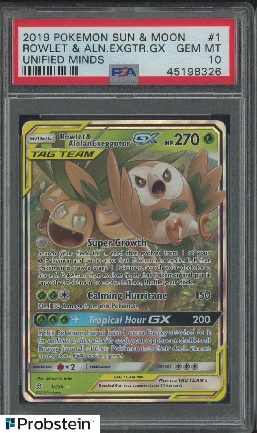 Rowlet & Alolan Exeggutor Gx
