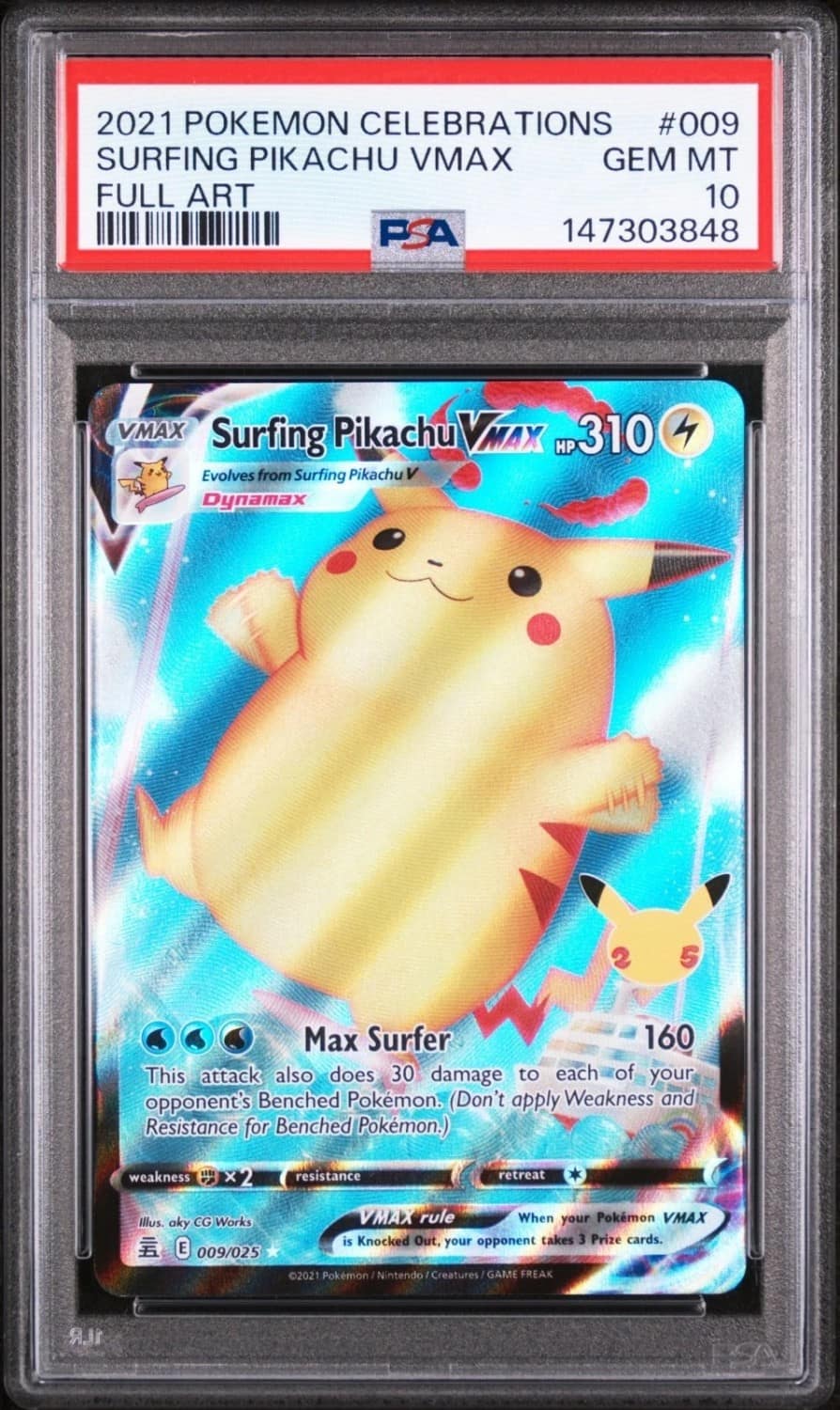 Surfing Pikachu Vmax