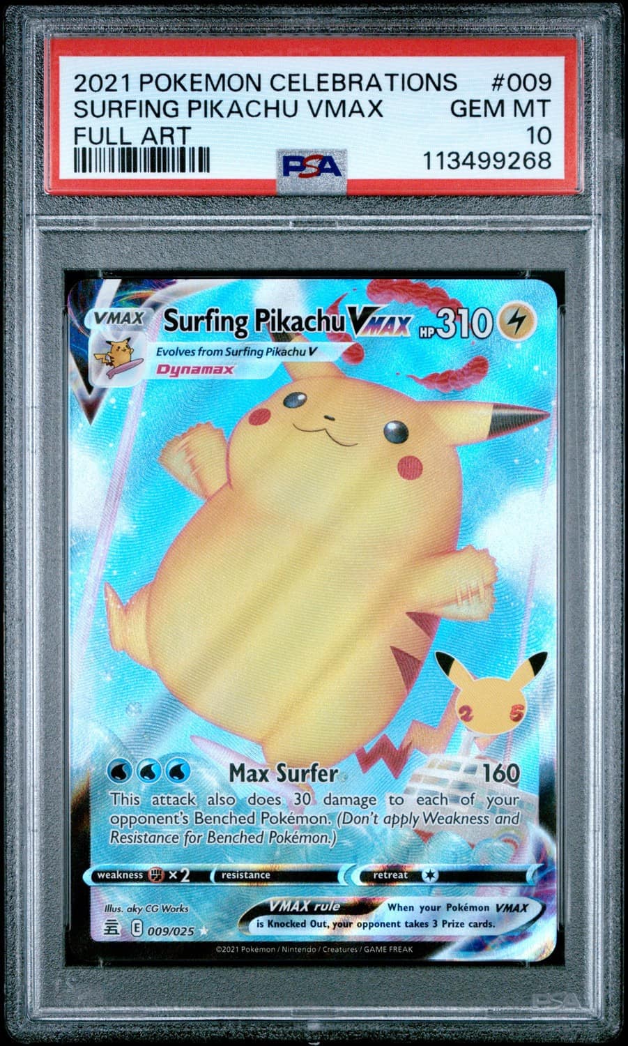 Surfing Pikachu Vmax