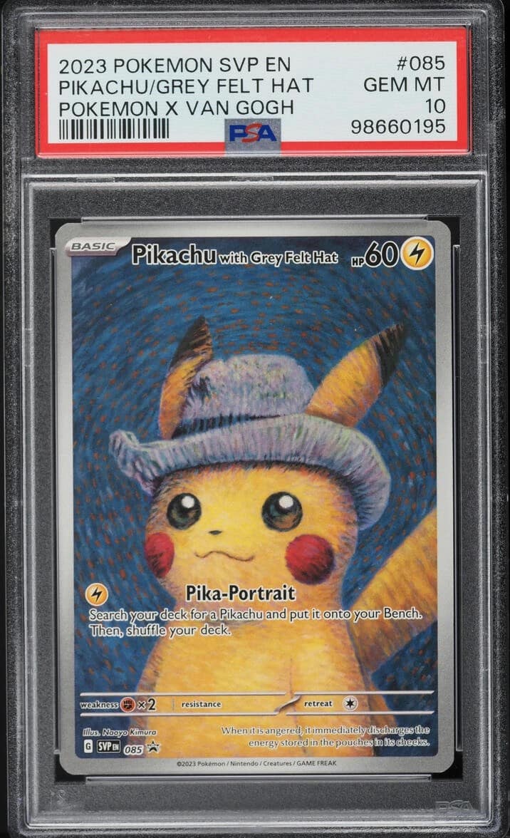 Pikachu/grey Felt Hat